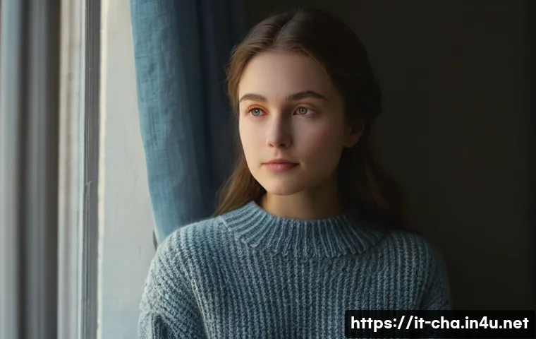 애니메이션 캐릭터 표현 기법 - A serene young woman, approximately 18 years old, stands thoughtfully by a large window during an ov...